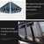 BOLTRY Rear Side Window Louvers for Nissan Altima 2019 2020 2021 2022 2023 2024 ABS Carbon Fiber Print Air Vent Scoop Shades Cover Blinds Trim