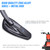 DREAMIZER Motorcycle Rear View Mirrors Handlebar Side Mirrors for Street Glide Road Glide Electra Glide CVO Sportster Road King Softail Fatboy Cruiser Touring - Black,Snake Eye