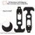 Acrux7 6Pcs Rubber Latches Flexible T Handle Draw Latch 4.3 Inch