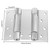 HOIGON 2 Pairs 4 Inch Double Action Spring Door Hinges, Heavy Duty Ball Bearing Self Closing Stainless Steel Double Action Spring Hinges with Screws and Adjusting Pin for Cafes, Bars, Saloons