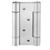 HOIGON 2 Pairs 4 Inch Double Action Spring Door Hinges, Heavy Duty Ball Bearing Self Closing Stainless Steel Double Action Spring Hinges with Screws and Adjusting Pin for Cafes, Bars, Saloons