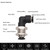 Jienk 5Pcs Bulkhead Elbow 1/4" x 1/4" Tube OD Push to Connect Tube Fitting