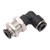 Jienk 5Pcs Bulkhead Elbow 1/4" x 1/4" Tube OD Push to Connect Tube Fitting