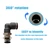 Jienk 5Pcs Bulkhead Elbow 1/4" x 1/4" Tube OD Push to Connect Tube Fitting