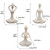 Echainstar Yoga Figure Figurine Ornament for Home, Zen Buddhist Namaste Yoga Statue Sculpture Indoor & Outdoor Decor for Birthday Mothers Day