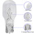 Diximus Landscape Light Bulbs - 20 Pack - 12V 7W Low Voltage T5 Wedge Base - Compatible With Malibu Lights - For Patio Garden (Clear)