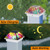 SUNNYPARK 2 Pack Mosaic Solar Post Cap Lights Outdoor