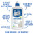 Quick Shine Spray Mop Kit with 3 Reusable Mop Pads & 1 Safer Choice Multi-Surface Floor Cleaner 16oz | Quick & Easy Cleaning | No Batteries Required | Refillable Cleaning Cartridge,White