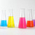 Magic Season Decorative Glass Bottles with Cork Stoppers (350 ml Tapered Bottles / 2 Pcs)