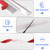 39 Inch Silicone Shower Threshold Water Dam Barrier,White