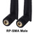 Boobrie Dual Band WiFi Antenna 8dBi High Gain 2.4GHz 5GHz 5.8GHz WiFi Bluetooth Antenna RP-SMA Male Connector for WiFi Router Network Devices Security IP Camera PC Desktop Computer PCI PCIe, 2-Pack
