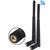 Boobrie Dual Band WiFi Antenna 8dBi High Gain 2.4GHz 5GHz 5.8GHz WiFi Bluetooth Antenna RP-SMA Male Connector for WiFi Router Network Devices Security IP Camera PC Desktop Computer PCI PCIe, 2-Pack