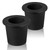 Outus 2 Pcs Black Patio Table Umbrella Hole Ring Umbrella Cone Wedge Plug