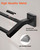 Alise Bath Double Towel Bars,Towel Holder Towel Racks for Bathroom Lavatory,20 Inch SUS304 Stainless Steel Towel Hanger Towel Rail Wall Mount,Matte Black