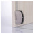 Glass Door Hinges, Suitable for 5-8mm [Silver] (2 Pairs = 4 Pieces)