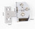 Glass Door Hinges, Suitable for 5-8mm [Silver] (2 Pairs = 4 Pieces)