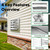 4" Metal Outdoor Dryer Vent Cover Louvered with Screen for Exterior Wall