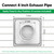 4" Metal Outdoor Dryer Vent Cover Louvered with Screen for Exterior Wall