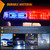 Nilight 12 Inch Roof Top Strobe Lights Magnetic Mount Red and Blue