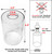Clear Bubble Seeded Glass Shade, Cylinder Glass Lamp Shade Light Fixture Replacement Glass Globe with 1-5/8-Inch Fitter Opening, Diameter 3.9”Height 5.9"