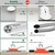 Surpahs 20.5 x 15.5 Inch Roll-Up Dish Drying Rack for Extra-Wide Sinks