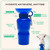 Springland 22oz Classic Portable Dog Water Bottle with Built-in Bowl,Indigo