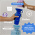 Springland 22oz Classic Portable Dog Water Bottle with Built-in Bowl,Indigo