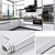 tiltil Shiny Peel and Stick Wallpaper White Contact Paper 15.8"×78.7"