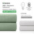 Dynamene Waffle Shower Curtain 256 GSM Heavy Duty Fabric 72"x72" Sage Green