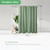 Dynamene Waffle Shower Curtain 256 GSM Heavy Duty Fabric 72"x72" Sage Green