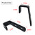 Mewuthede 4pcs Iron Bunk Bed Ladder Brackets, PVC Coated Stainless Steel Angled Ladder Hooks Heavy Duty Hardware Utility Hook Loft Bed Hanger (Black)