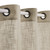VOILYBIRD Palma Linen Textured Semi Sheer Curtains for Living Room 96 Inches Long Draperies Curtains Bronze Grommet (52''W x 96''L, 2 Panels, Tan)