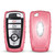 QBUC for Ford Key fob Cover with Keychain (Pink)