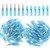 120PCS Heat Shrink Bullet Connector AWG 16-14 Female and Male Bullet Terminals Insulated Waterproof Marine Automotive Connectors Kits-Blue
