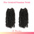 BOHOBABE Passion Twist Crochet Hair 10 Inch for Black Women, Pre-twisted,1B