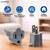ELEGRP 2 to 3 Prong Outlet Adapter, 3 to 2 Prong Converter - Polarized Grounding Plug Adapter, ETL Listed, 5 Pack, Gray