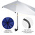 G4Free Beach Chair Umbrella with Universal Clamp UPF 50+ Golf UV Umbrella