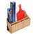 MobileVision Bamboo Wall Mounted Kitchen Organizer & Holder for Foil, Wax Paper, Plastic Wrap, Parchment Paper, Bags and More, Mounting Hardware Included