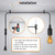 Zevnico 15ft 1pc Light Socket with Cord Switch,Black Hanging Light Cord