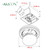 Akicon Ultra Quiet Bathroom Exhaust Fan with LED Light 80CFM 2.0 Sones Round Bathroom Ventilation Fan with Frosted Glass Cover (Oil Rubbed Bronze)