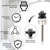 Universal Toilet Seat Hinge Bolts Kit, Heavy Duty Toilet Bolts, Waterproof Stainless and Rubber Washers Gaskets with Extra Long Nut White Plastic Down Lock Screw for Fastening (Silver) (2)