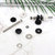 Universal Toilet Seat Hinge Bolts Kit, Heavy Duty Toilet Bolts, Waterproof Stainless and Rubber Washers Gaskets with Extra Long Nut White Plastic Down Lock Screw for Fastening (Silver) (2)