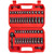 1/4" Drive Impact Socket Set, 52Pcs Ratchet Wrench Set, Metric and SAE