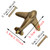 BAOTXHBR 6 Pack Airplanes Knobs Door Handle Cabinet Pull Dresser Single Hole Plane Shape Knobs Handles Drawer Pulls for Furniture (Bronze)
