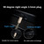 GELRHONR 3.5mm Audio Coiled Cable, Right Angle 3.5mm Male to Male Stereo TRS Cable for Car Stereo, Smartphone, Tablet, MP3 Player (Black)