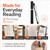 MicroVision Optical Mini Reader Reading Glasses & Tube Case, Silver +2.00