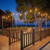 Antsky 2 Pack String Light Poles - Stainless Steel 6.5FT Deck Lights Poles with 2 wall Hooks for Outdoor Light, String Lights, with SS Screws for Wood Posts Deck Decor (Black)