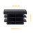 Uenhoy 30 Pcs 1-1/4" Square Plastic Plugs Insert End Caps, Black