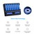 8 bays 21700 18650 Battery Charger XTAR New VC8 Plus 21700 Smart Charger with LCD Display,1A*8 Fast Charger for 3.6V 3.7V Li-ion 10440 18700 26650 1.2V Ni-MH AA AAA C Full Set with DC 12V 3A Adapter