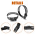 ISPINNER 12pcs 4 Inch Stainless Steel Adjustable 78-102mm Size Range Worm Gear Hose Clamp, Fuel Line Clamp for Plumbing, Automotive and Mechanical Application (Black)